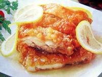 鶏肉レシピ もも唐揚げのレモンソース