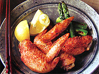 鶏肉レシピ 水郷どり手羽先の七味焼き
