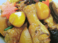 鶏肉レシピ 水郷どり手羽元と栗のうま煮