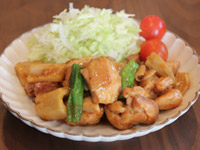 鶏肉レシピ 鶏肉（もも肉）とレンコンの生姜焼き