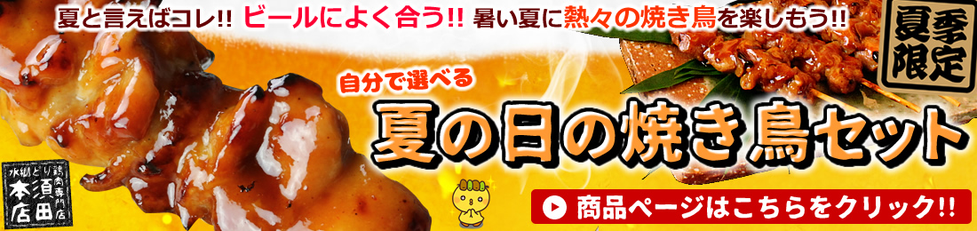 夏の日の焼き鳥セット