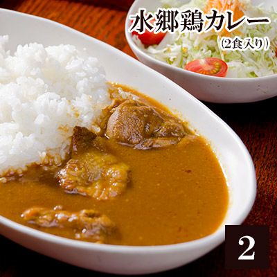 水郷鶏カレー【２食入・チキンカレー】【欧風カレー】［水郷どりカレー 水郷鳥カレー 水郷とりカレー ］